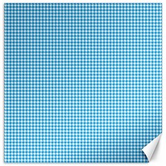 Oktoberfest Bavarian Blue Houndstooth Check Canvas 16  X 16  by PodArtist