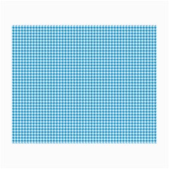 Oktoberfest Bavarian Blue Houndstooth Check Small Glasses Cloth (2-side) by PodArtist