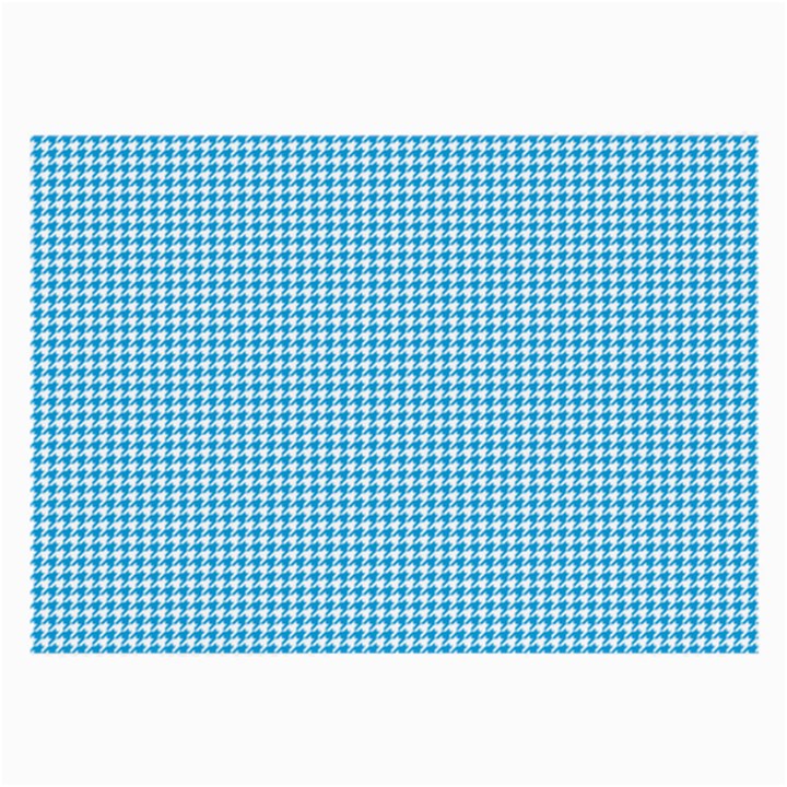 Oktoberfest Bavarian Blue Houndstooth Check Large Glasses Cloth (2-Side)