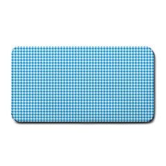 Oktoberfest Bavarian Blue Houndstooth Check Medium Bar Mats by PodArtist