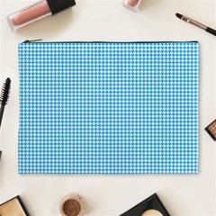 Oktoberfest Bavarian Blue Houndstooth Check Cosmetic Bag (xl) by PodArtist