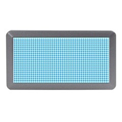 Oktoberfest Bavarian Blue Houndstooth Check Memory Card Reader (mini) by PodArtist