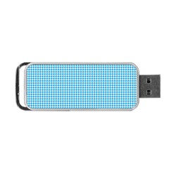 Oktoberfest Bavarian Blue Houndstooth Check Portable Usb Flash (two Sides) by PodArtist