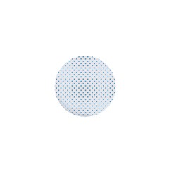 Mini Oktoberfest Bavarian Blue Polkadots On White 1  Mini Magnets