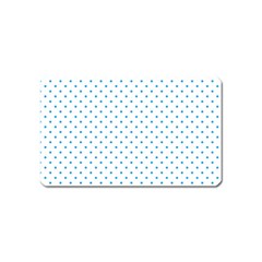 Mini Oktoberfest Bavarian Blue Polkadots On White Magnet (name Card) by PodArtist