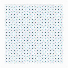 Mini Oktoberfest Bavarian Blue Polkadots On White Medium Glasses Cloth (2-side) by PodArtist