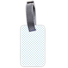 Mini Oktoberfest Bavarian Blue Polkadots On White Luggage Tags (two Sides)