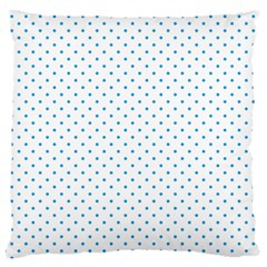 Mini Oktoberfest Bavarian Blue Polkadots On White Standard Flano Cushion Case (two Sides)