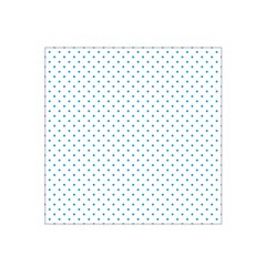 Mini Oktoberfest Bavarian Blue Polkadots On White Satin Bandana Scarf by PodArtist