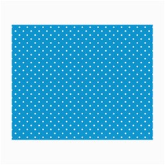 Mini White Polkadots On Oktoberfest Bavarian Blue Small Glasses Cloth by PodArtist