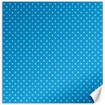 Mini White Polkadots on Oktoberfest Bavarian Blue Canvas 12  x 12  11.4 x11.56  Canvas - 1