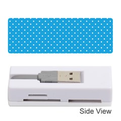 Mini White Polkadots On Oktoberfest Bavarian Blue Memory Card Reader (stick)