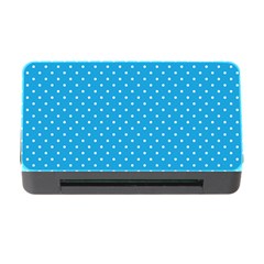 Mini White Polkadots On Oktoberfest Bavarian Blue Memory Card Reader With Cf