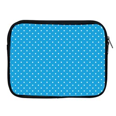 Mini White Polkadots On Oktoberfest Bavarian Blue Apple Ipad 2/3/4 Zipper Cases by PodArtist