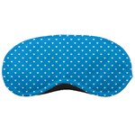 Mini White Love Hearts on  Oktoberfest Bavarian Blue Sleeping Masks Front