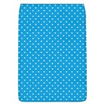 Mini White Love Hearts on  Oktoberfest Bavarian Blue Removable Flap Cover (L) Front