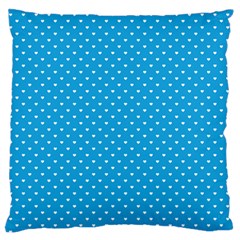 Mini White Love Hearts On  Oktoberfest Bavarian Blue Standard Flano Cushion Case (one Side) by PodArtist