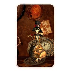 Funny Steampunk Skeleton, Clocks And Gears Memory Card Reader (rectangular) by FantasyWorld7