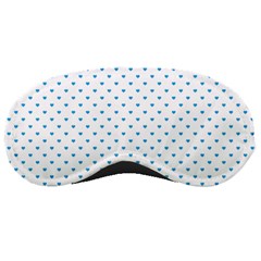 Oktoberfest Bavarian Blue Mini Love Hearts On White Sleeping Masks by PodArtist