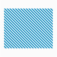 Oktoberfest Bavarian Blue And White Small Candy Cane Stripes Small Glasses Cloth by PodArtist