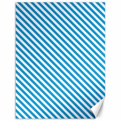 Oktoberfest Bavarian Blue And White Small Candy Cane Stripes Canvas 18  X 24  by PodArtist