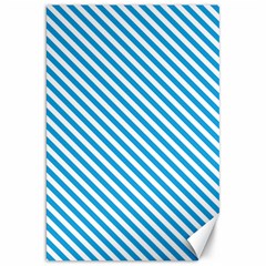 Oktoberfest Bavarian Blue And White Small Candy Cane Stripes Canvas 20  X 30  by PodArtist