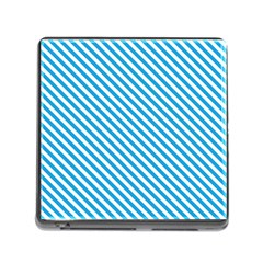 Oktoberfest Bavarian Blue And White Small Candy Cane Stripes Memory Card Reader (square 5 Slot) by PodArtist