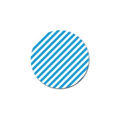 Oktoberfest Bavarian Blue And White Candy Cane Stripes Golf Ball Marker by PodArtist