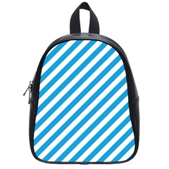 Oktoberfest Bavarian Blue And White Candy Cane Stripes School Bag (small) by PodArtist