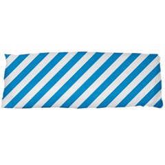 Oktoberfest Bavarian Blue And White Candy Cane Stripes Body Pillow Case Dakimakura (two Sides) by PodArtist