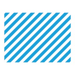 Oktoberfest Bavarian Blue And White Candy Cane Stripes Double Sided Flano Blanket (mini)  by PodArtist