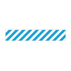 Oktoberfest Bavarian Blue And White Candy Cane Stripes Flano Scarf (mini) by PodArtist