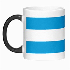 Oktoberfest Bavarian Blue And White Large Cabana Stripes Morph Mugs by PodArtist