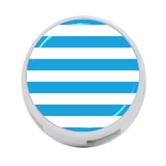 Oktoberfest Bavarian Blue And White Large Cabana Stripes 4-port Usb Hub (one Side) by PodArtist