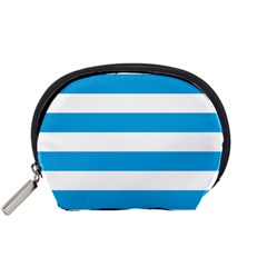 Oktoberfest Bavarian Blue And White Large Cabana Stripes Accessory Pouch (small) by PodArtist