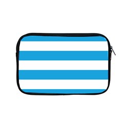 Oktoberfest Bavarian Blue And White Large Cabana Stripes Apple Macbook Pro 13  Zipper Case by PodArtist