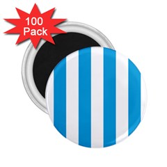 Oktoberfest Bavarian Blue And White Large Cabana Stripes 2 25  Magnets (100 Pack)  by PodArtist