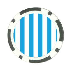 Oktoberfest Bavarian Blue And White Large Cabana Stripes Poker Chip Card Guard by PodArtist