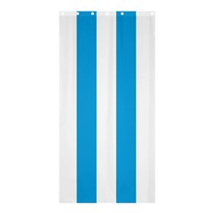 Oktoberfest Bavarian Blue And White Large Cabana Stripes Shower Curtain 36  X 72  (stall)  by PodArtist