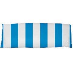 Oktoberfest Bavarian Blue And White Large Cabana Stripes Body Pillow Case Dakimakura (two Sides) by PodArtist