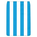 Oktoberfest Bavarian Blue and White Large Cabana Stripes Removable Flap Cover (L) Front