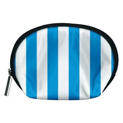 Oktoberfest Bavarian Blue And White Large Cabana Stripes Accessory Pouch (medium) by PodArtist