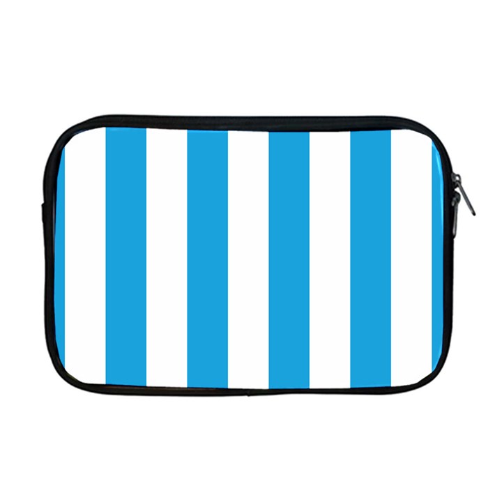 Oktoberfest Bavarian Blue and White Large Cabana Stripes Apple MacBook Pro 17  Zipper Case