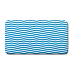 Oktoberfest Bavarian Blue And White Chevron Stripes Medium Bar Mats by PodArtist