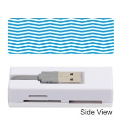 Oktoberfest Bavarian Blue And White Chevron Stripes Memory Card Reader (stick) by PodArtist