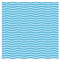 Oktoberfest Bavarian Blue And White Chevron Stripes Large Satin Scarf (square) by PodArtist