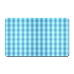 Oktoberfest Bavarian Blue And White Small Gingham Check Magnet (rectangular) by PodArtist