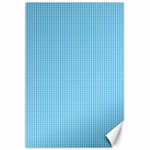 Oktoberfest Bavarian Blue and White Small Gingham Check Canvas 20  x 30  19.62 x28.9  Canvas - 1