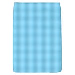 Oktoberfest Bavarian Blue and White Small Gingham Check Removable Flap Cover (L) Front