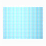 Oktoberfest Bavarian Blue and White Gingham Check Small Glasses Cloth Front